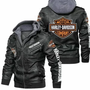 Harley Davidson Motorcycle Leather Biker Jacket