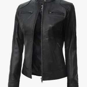 Women's Real Leather Black Premium Biker Jacket