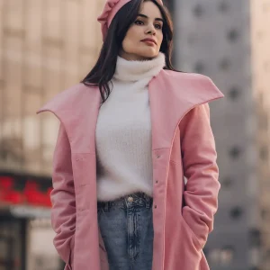 Priscilla Women's Pink Wool Coat